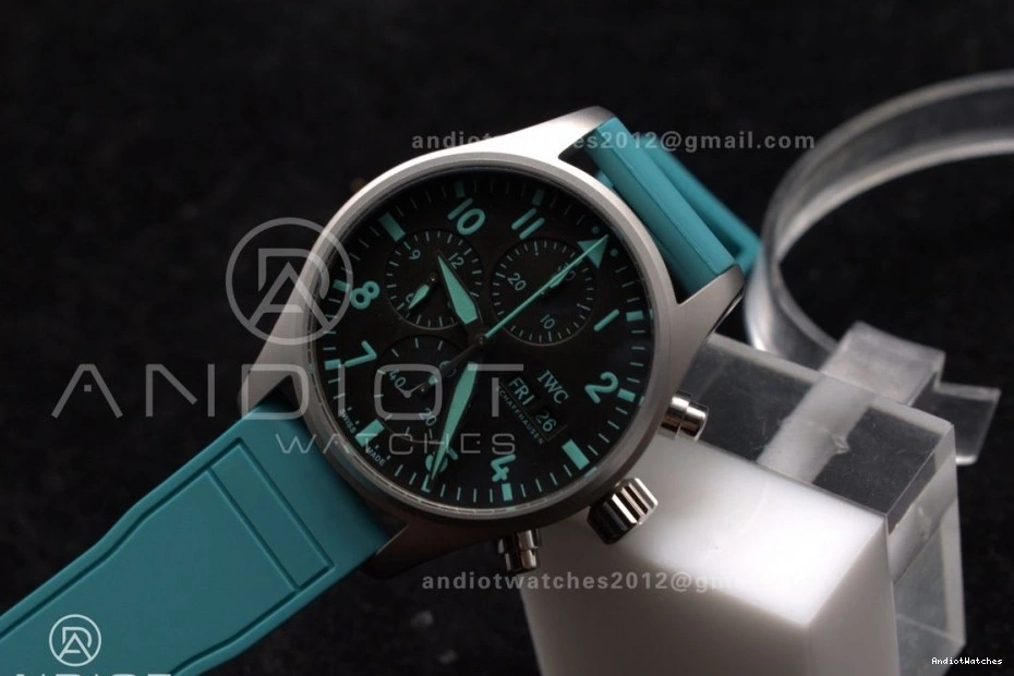 Petronas Green TW ONE IWC 2023 Factory  1:1 496 FORMULA Mercedes-AMG TEAM  Chronograph Best Durable IW388106 0517